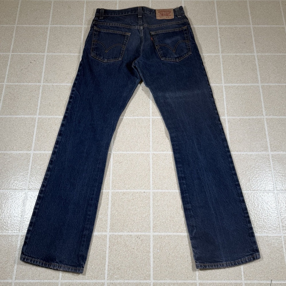 Levi's 517 Bootcut Mens 32x34 Blue Jeans Vintage Y2k Grunge Cowboy Western Retro